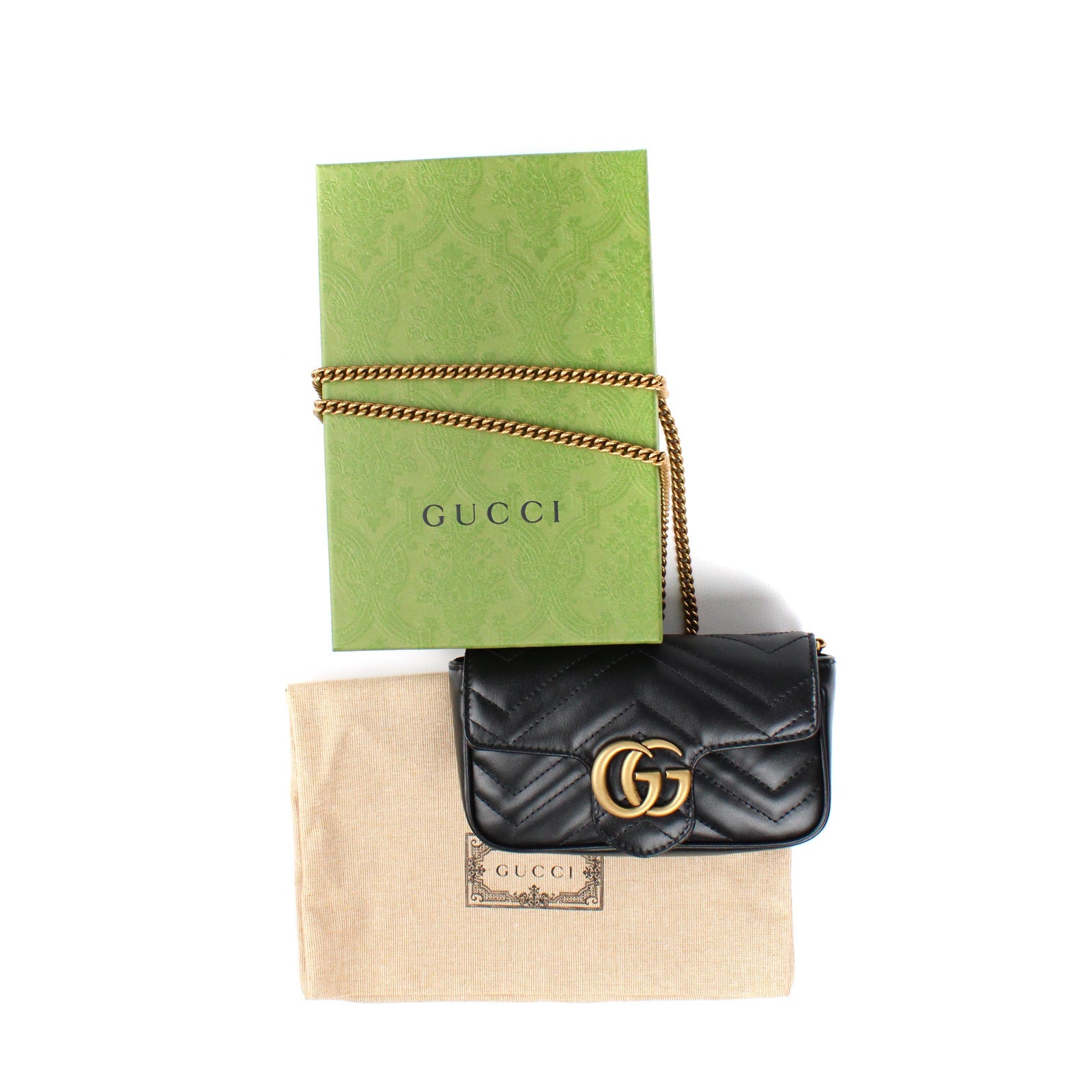 GUCCI - Sac super mini GG Marmont