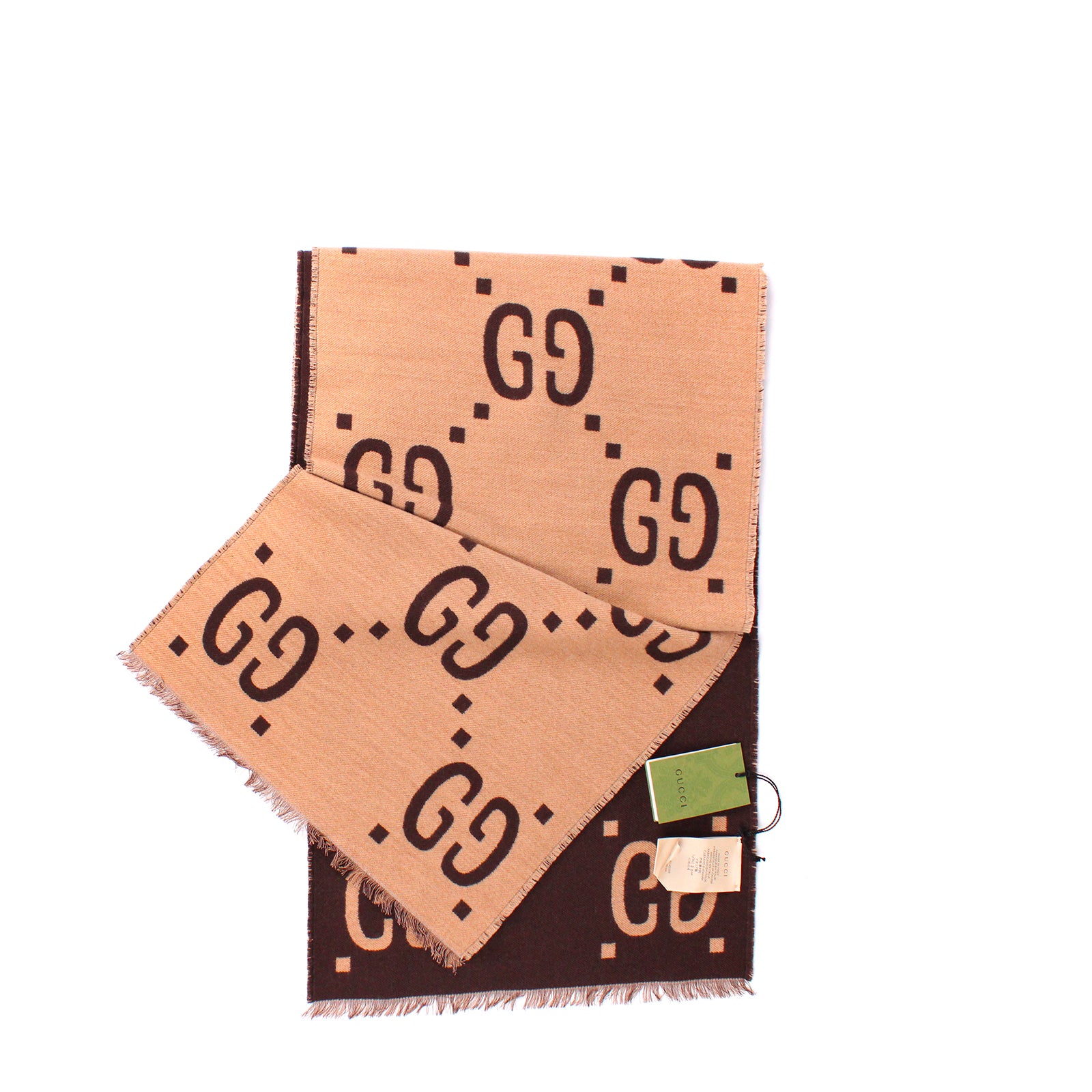 GUCCI - Echarpe en maille maxi GG