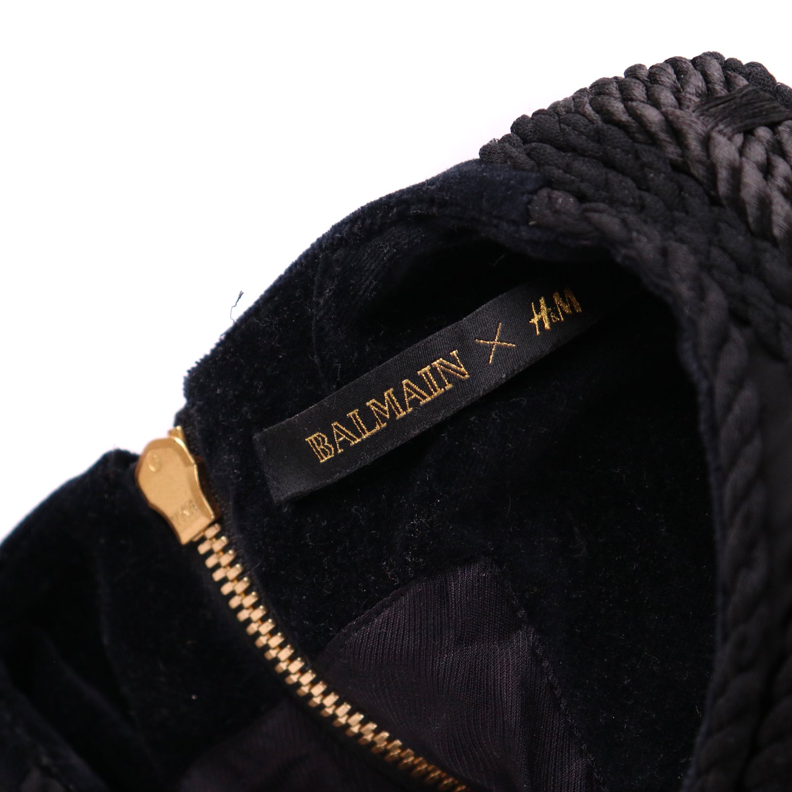 BALMAIN x H&M - Robe en coton noir (T34)