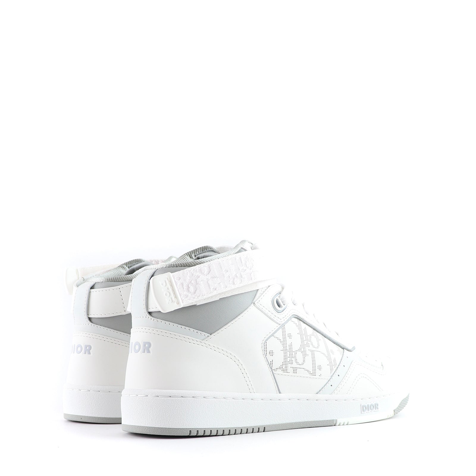 DIOR - Sneakers B27 High en cuir blanc et gris (T40)