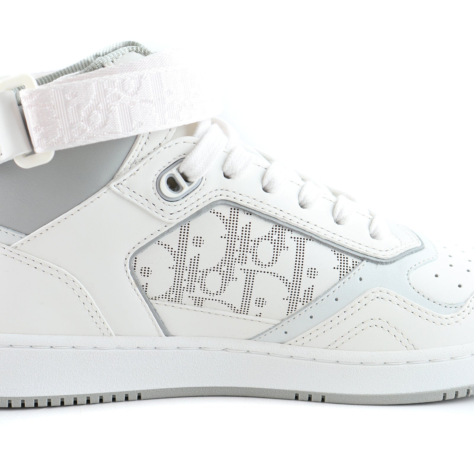 DIOR - Sneakers B27 High en cuir blanc et gris (T40)