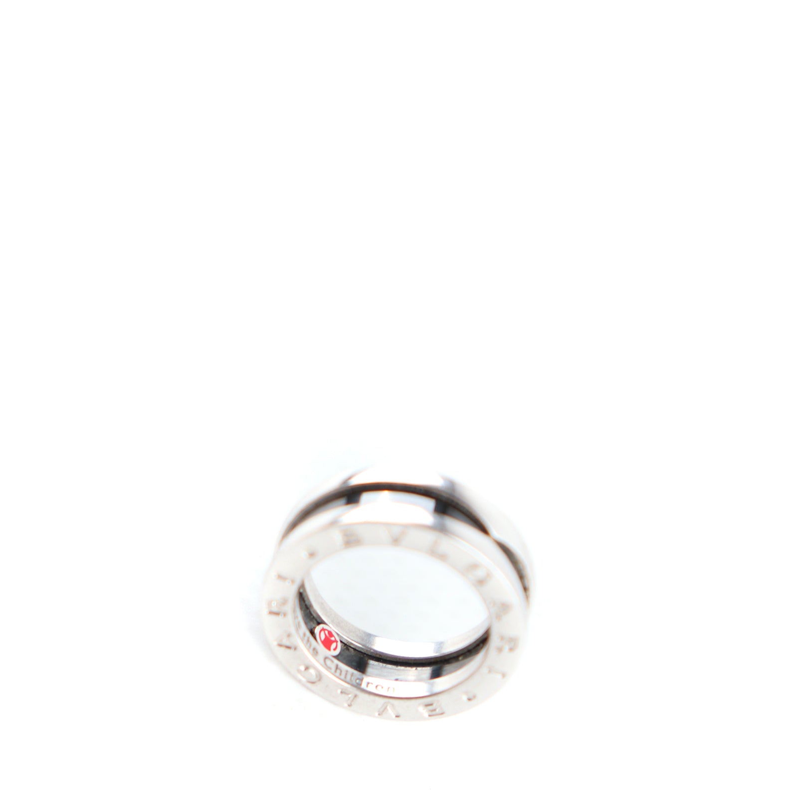 BULGARI - Save The Children silver B.Zero1 ring (T47)