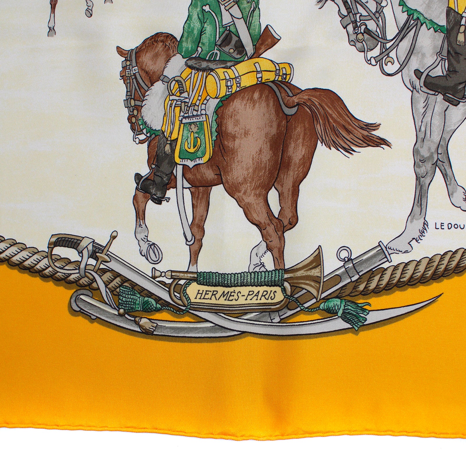 HERMÈS - Carré 90 Marine et Cavalerie