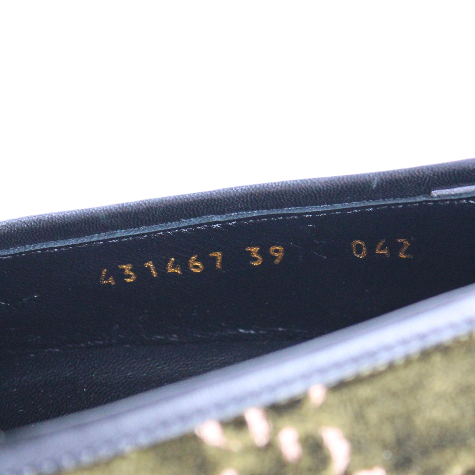 GUCCI - Mocassins Jordaan en velours GG (T39)