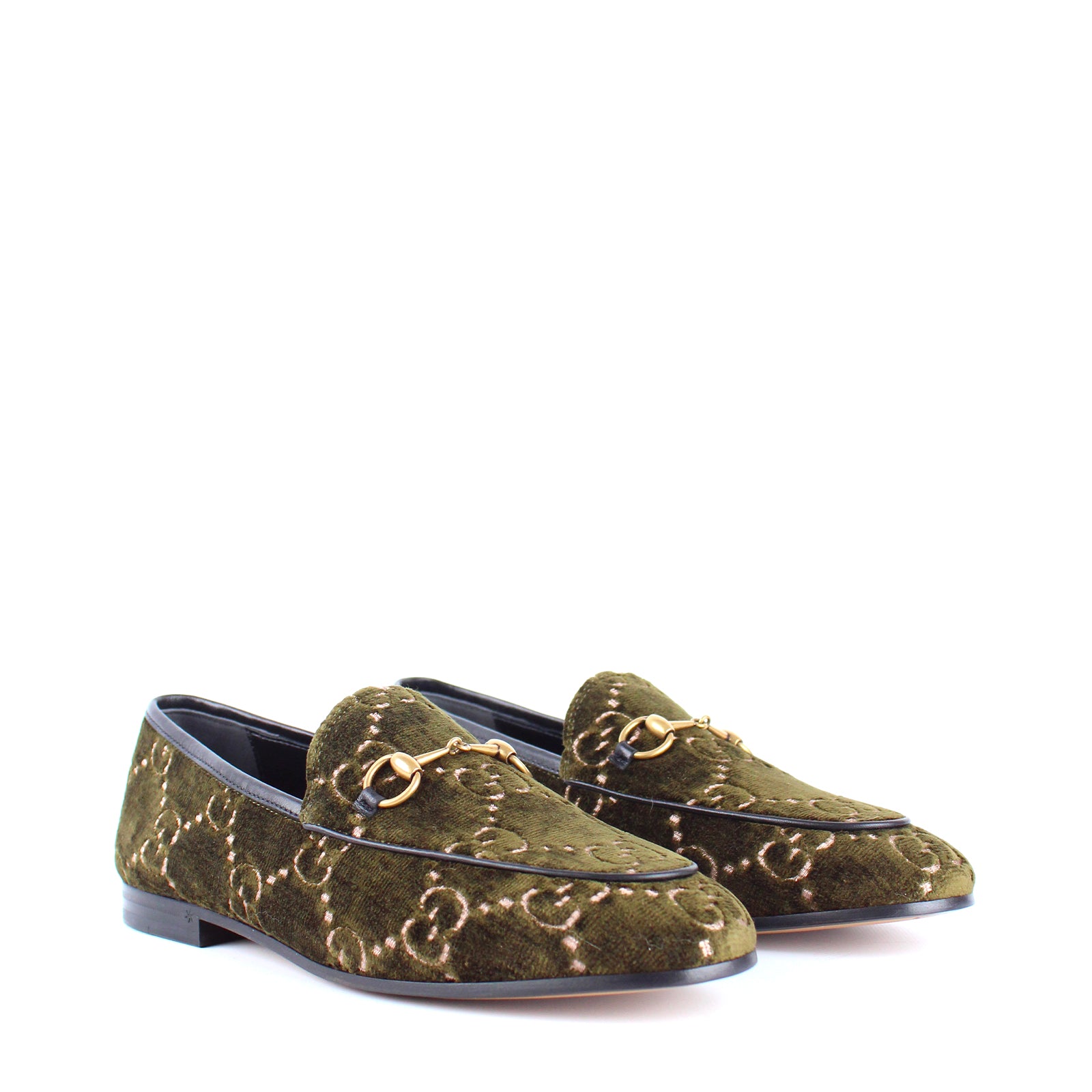 GUCCI - Mocassins Jordaan en velours GG (T39)