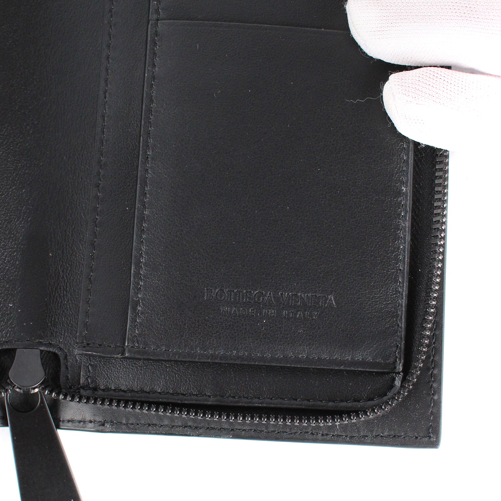 BOTTEGA VENETA - Portefeuille Intrecciato à zip