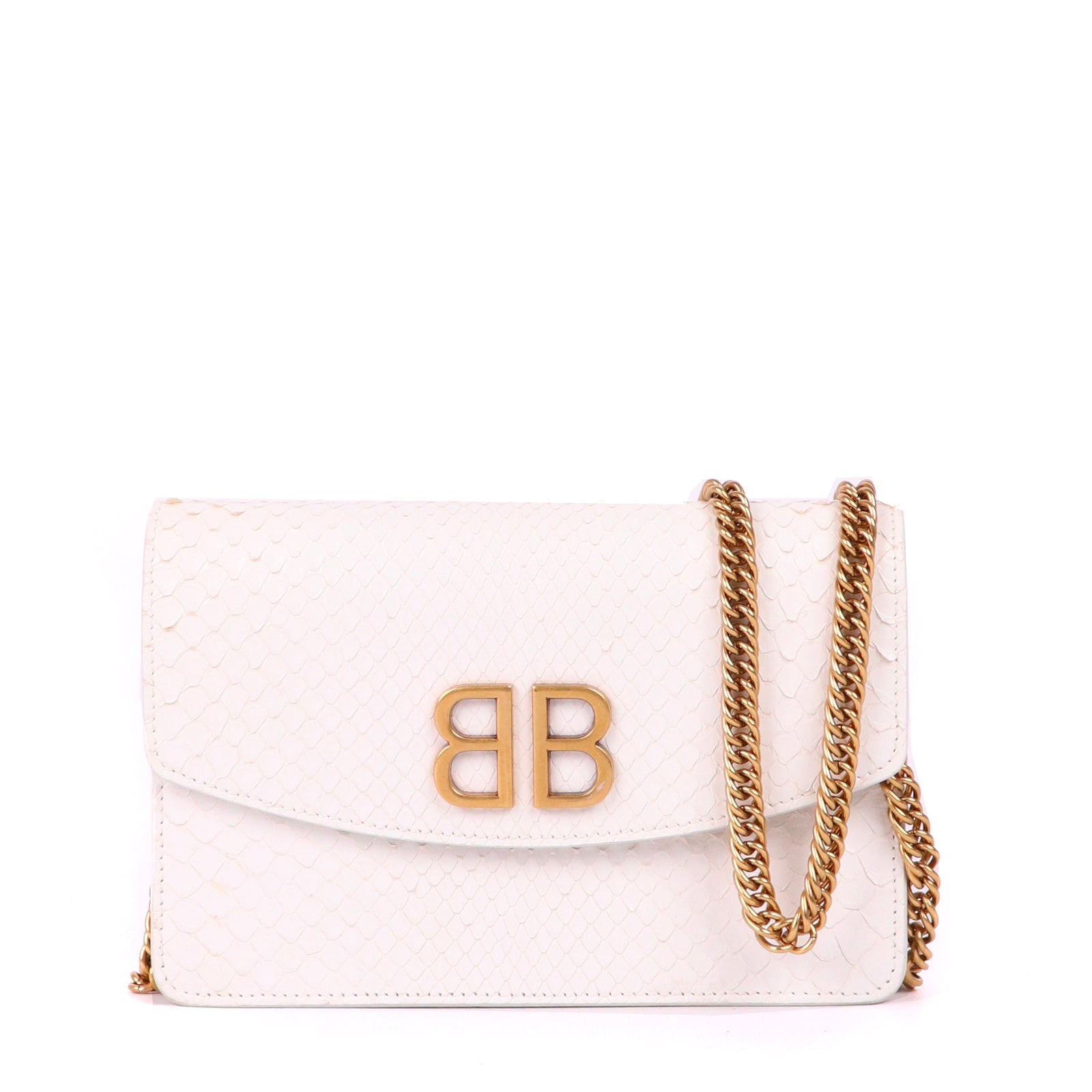 BALENCIAGA - Sac à bandoulière BB en python