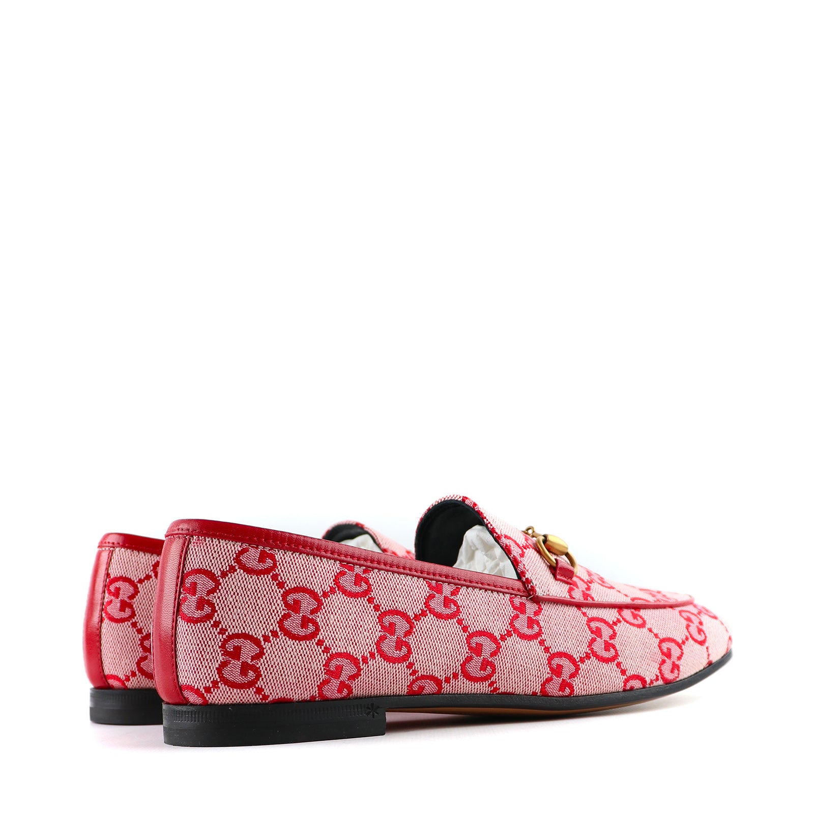 GUCCI - Mocassins Jordaan en toile rose GG (T36,5)