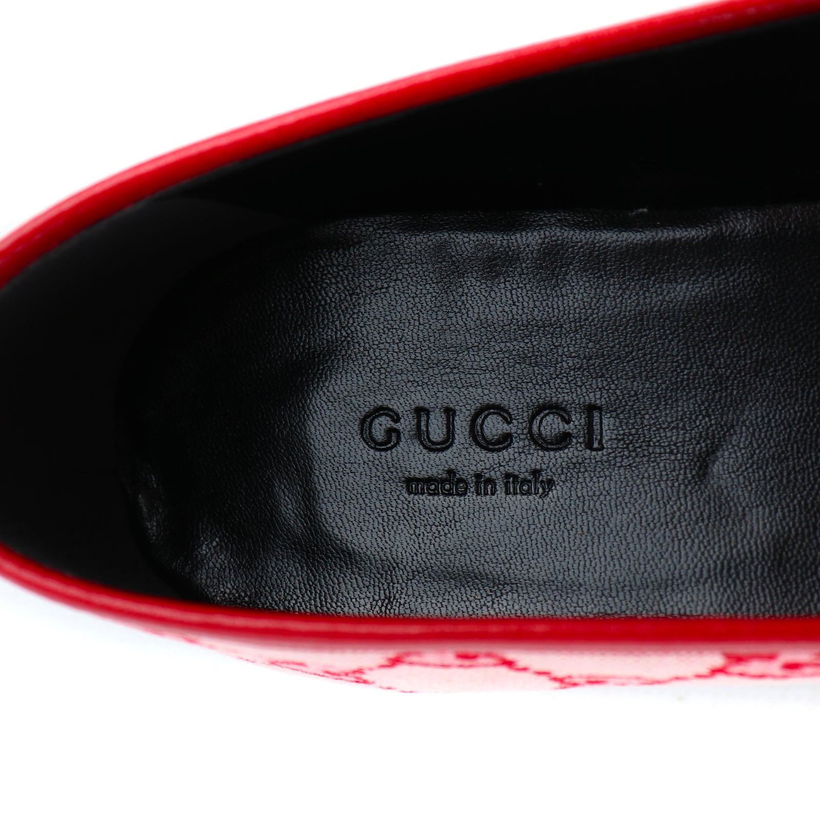 GUCCI - Mocassins Jordaan en toile rose GG (T36,5)