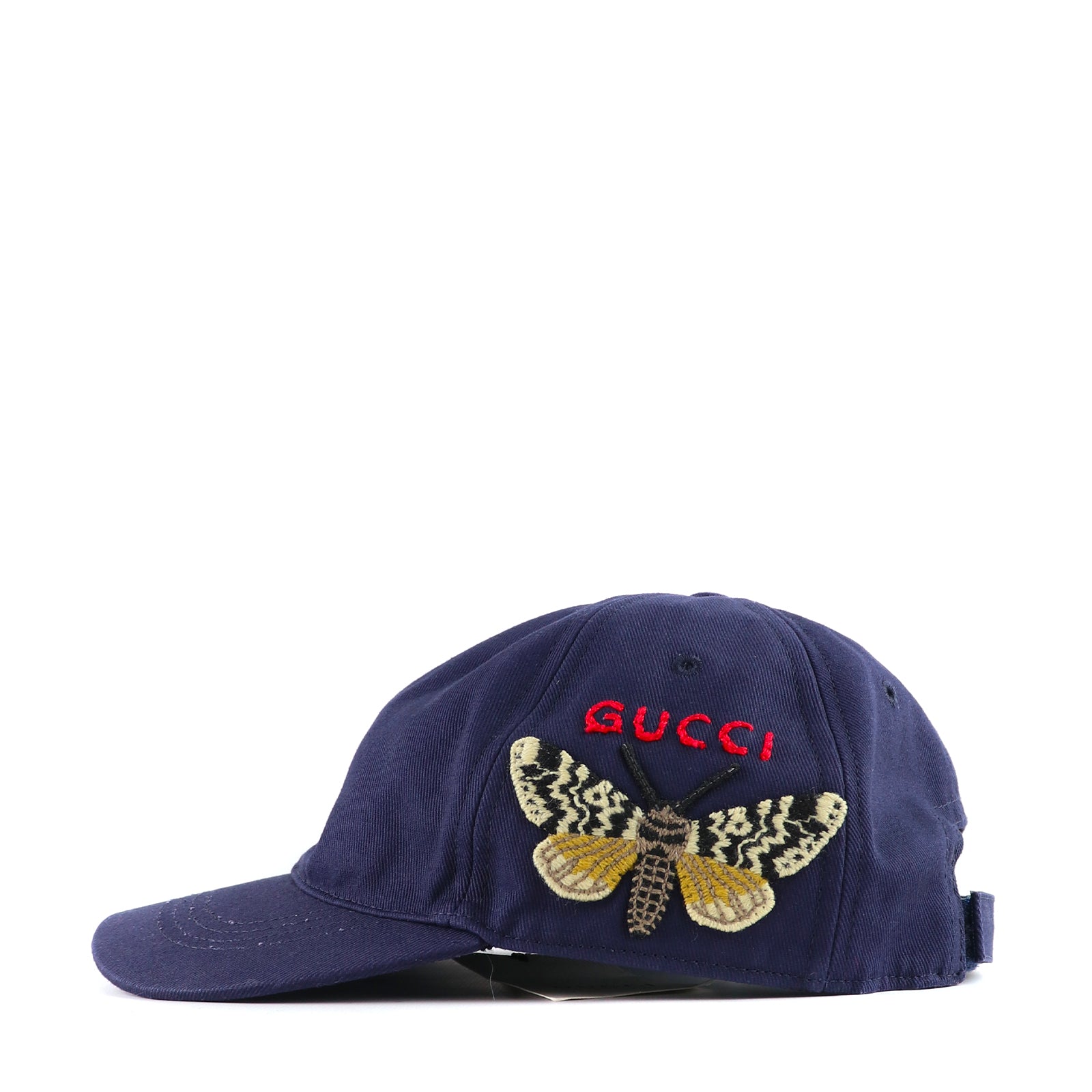 GUCCI - Casquette en toile bleu marine (M)
