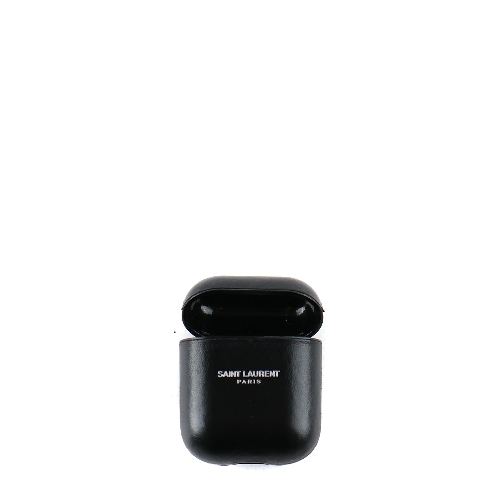 SAINT LAURENT - Etui pour airpods à logo embossé