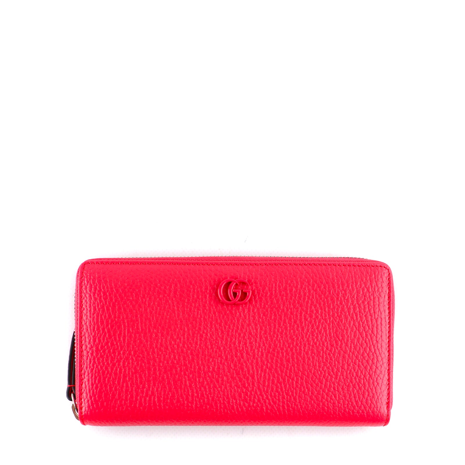 GUCCI - Grand portefeuille Marmont en cuir grainé rose