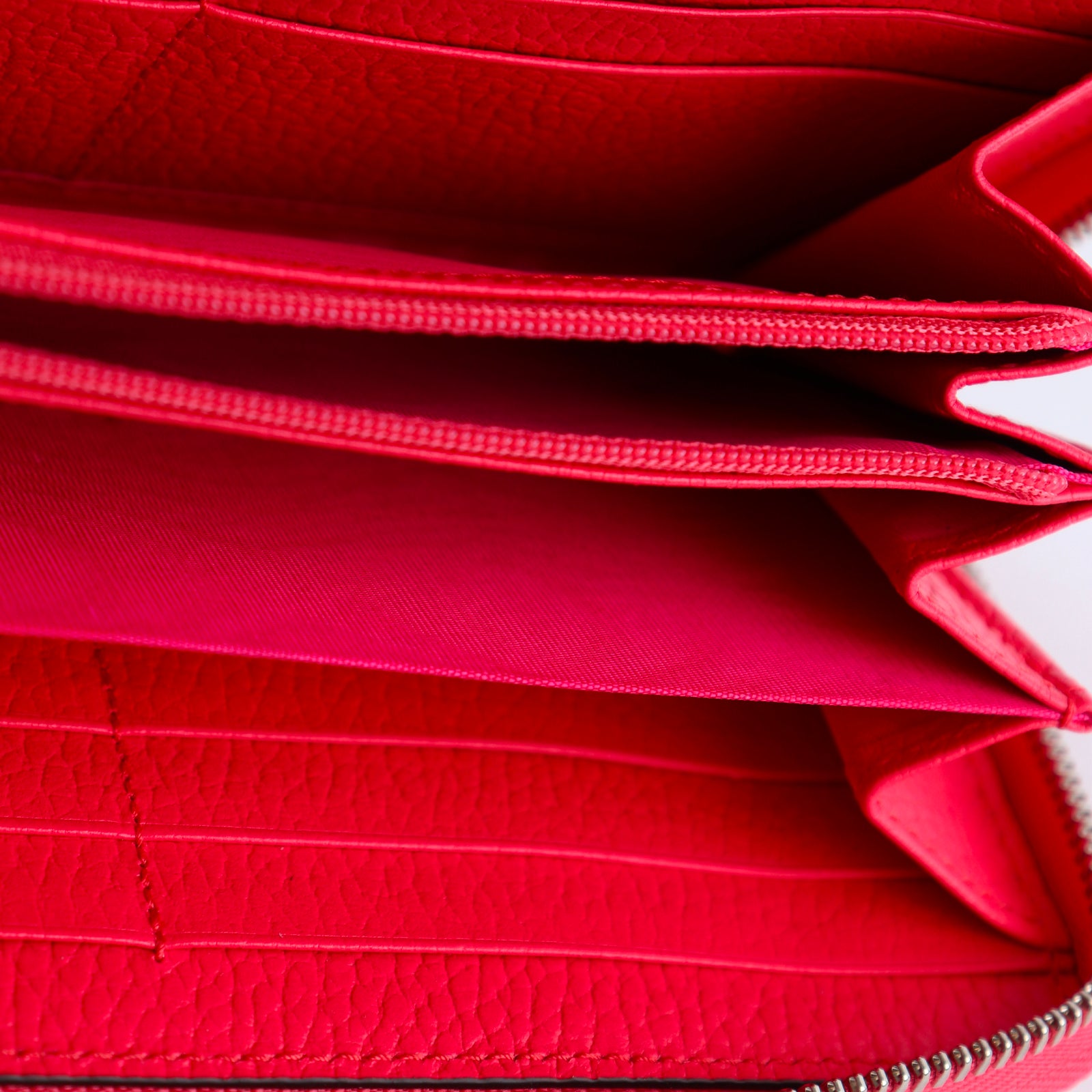GUCCI - Grand portefeuille Marmont en cuir grainé rose