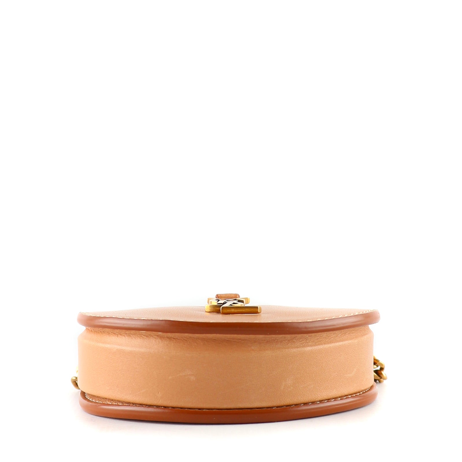 SAINT LAURENT - Sac à bandoulière Kaia en cuir lisse beige
