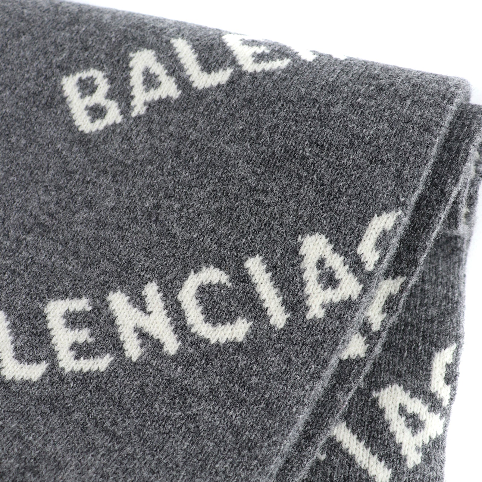 BALENCIAGA - Écharpe en laine monogrammée