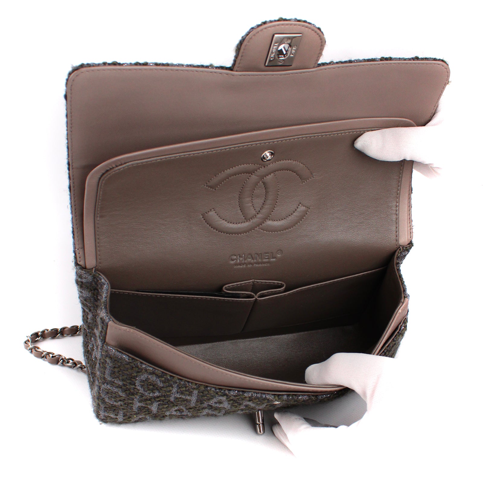 CHANEL - Sac Timeless medium en tweed