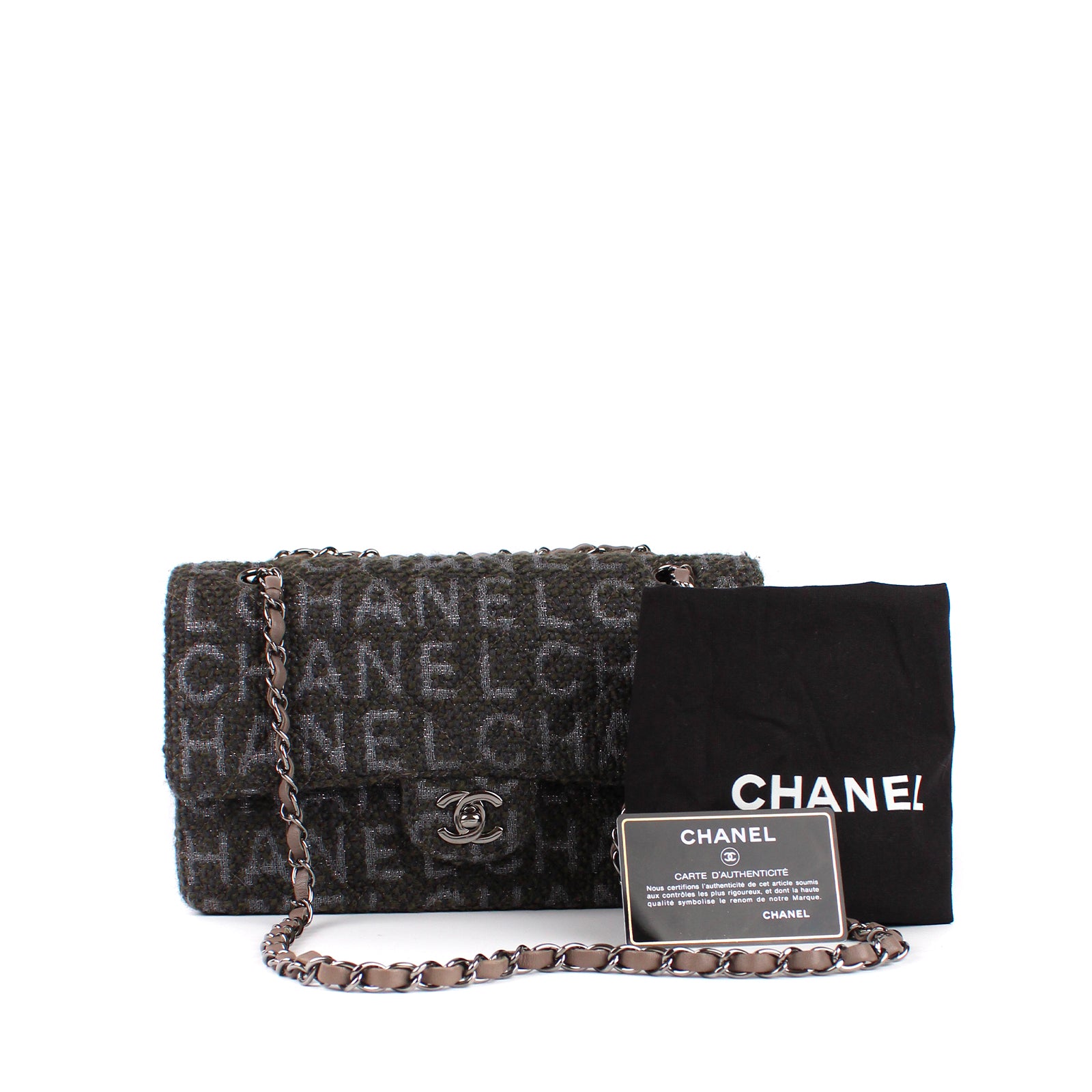 CHANEL - Sac Timeless medium en tweed