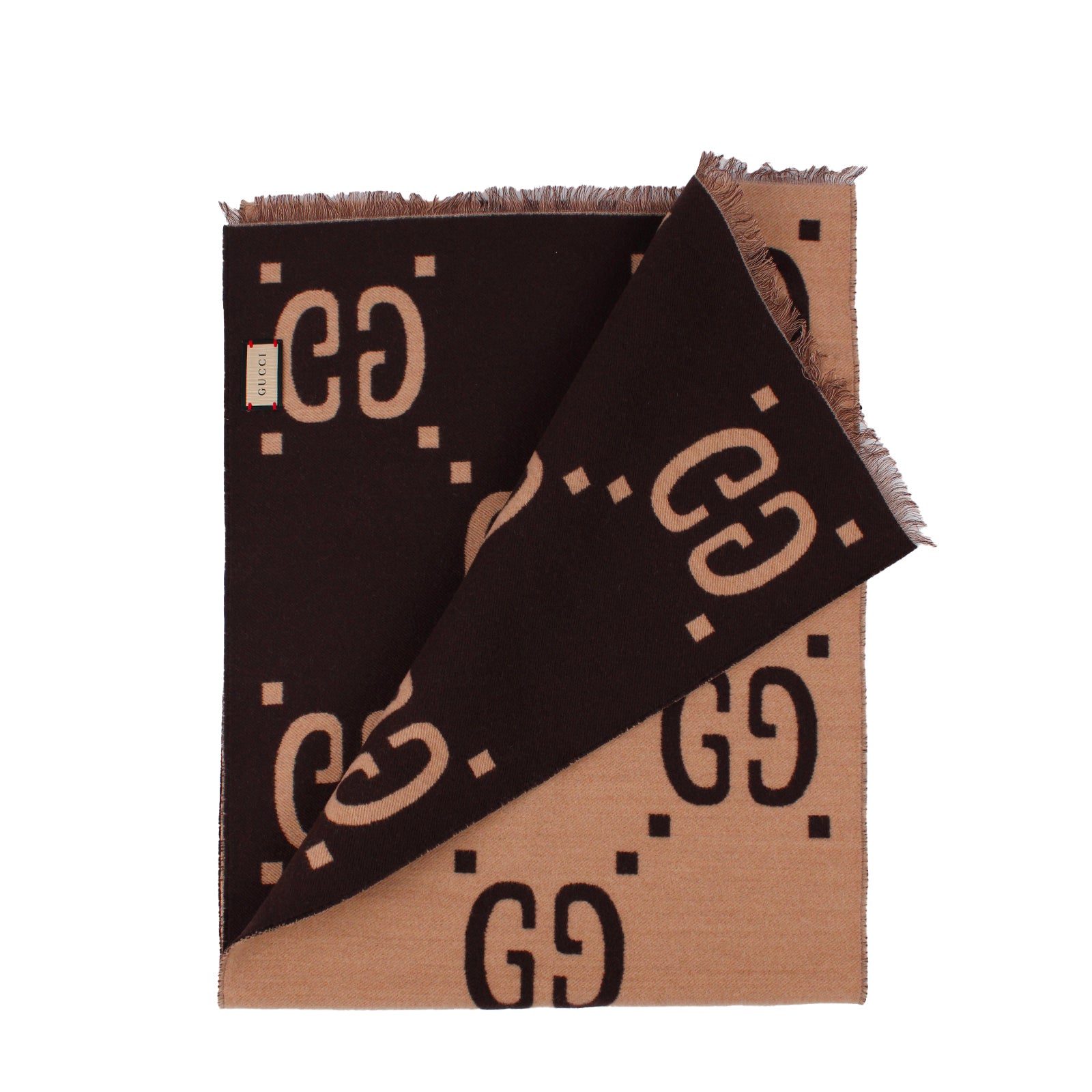 GUCCI - Echarpe en maille maxi GG