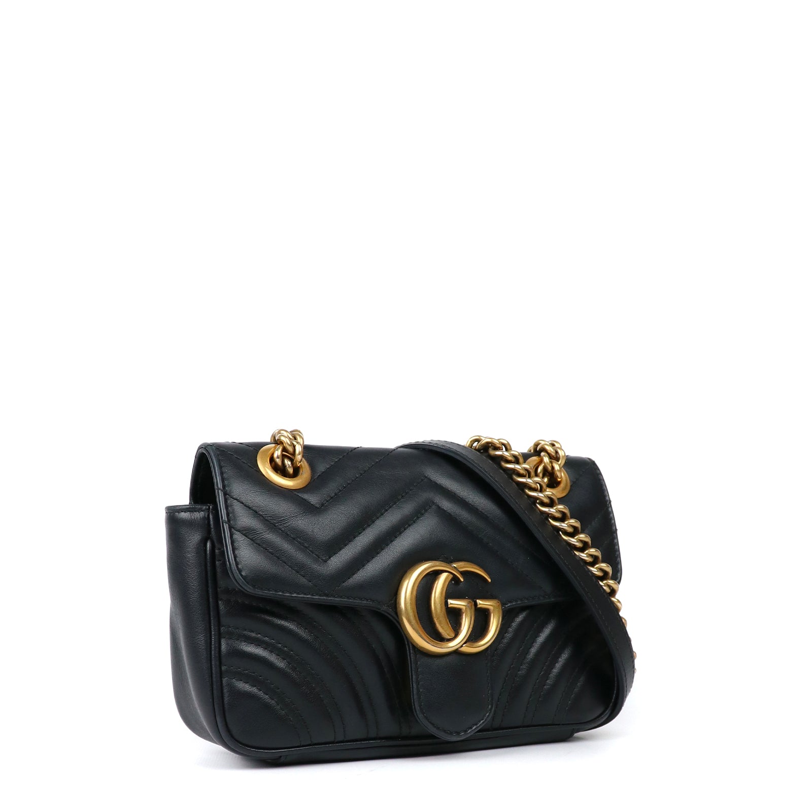 GUCCI - Sac à épaule GG Marmont Mini en cuir