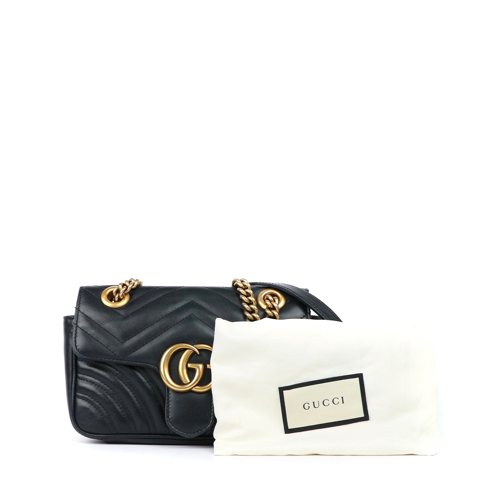 GUCCI - Sac à épaule GG Marmont Mini en cuir