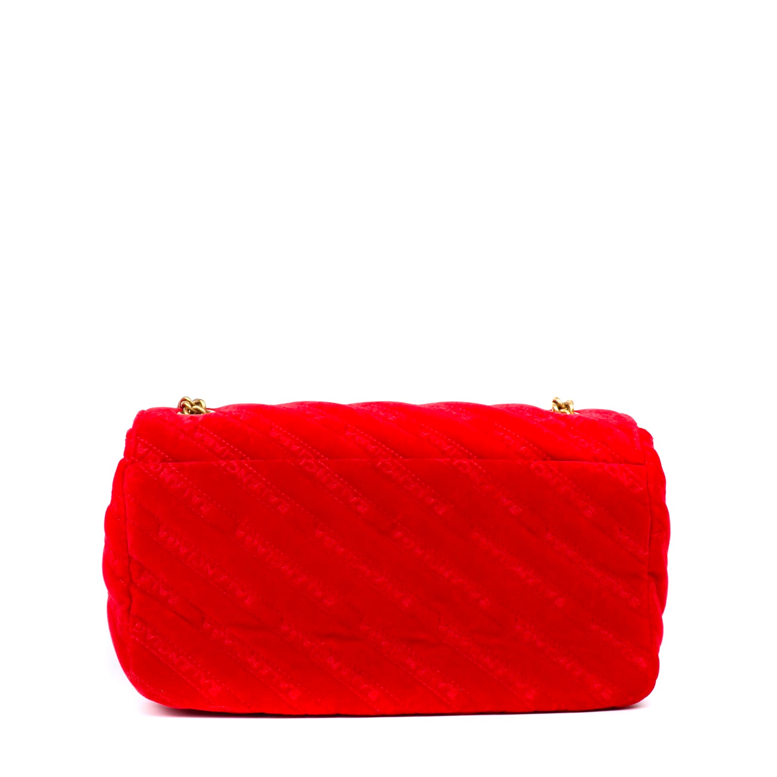 BALENCIAGA - Sac à bandoulière BB Round en velours