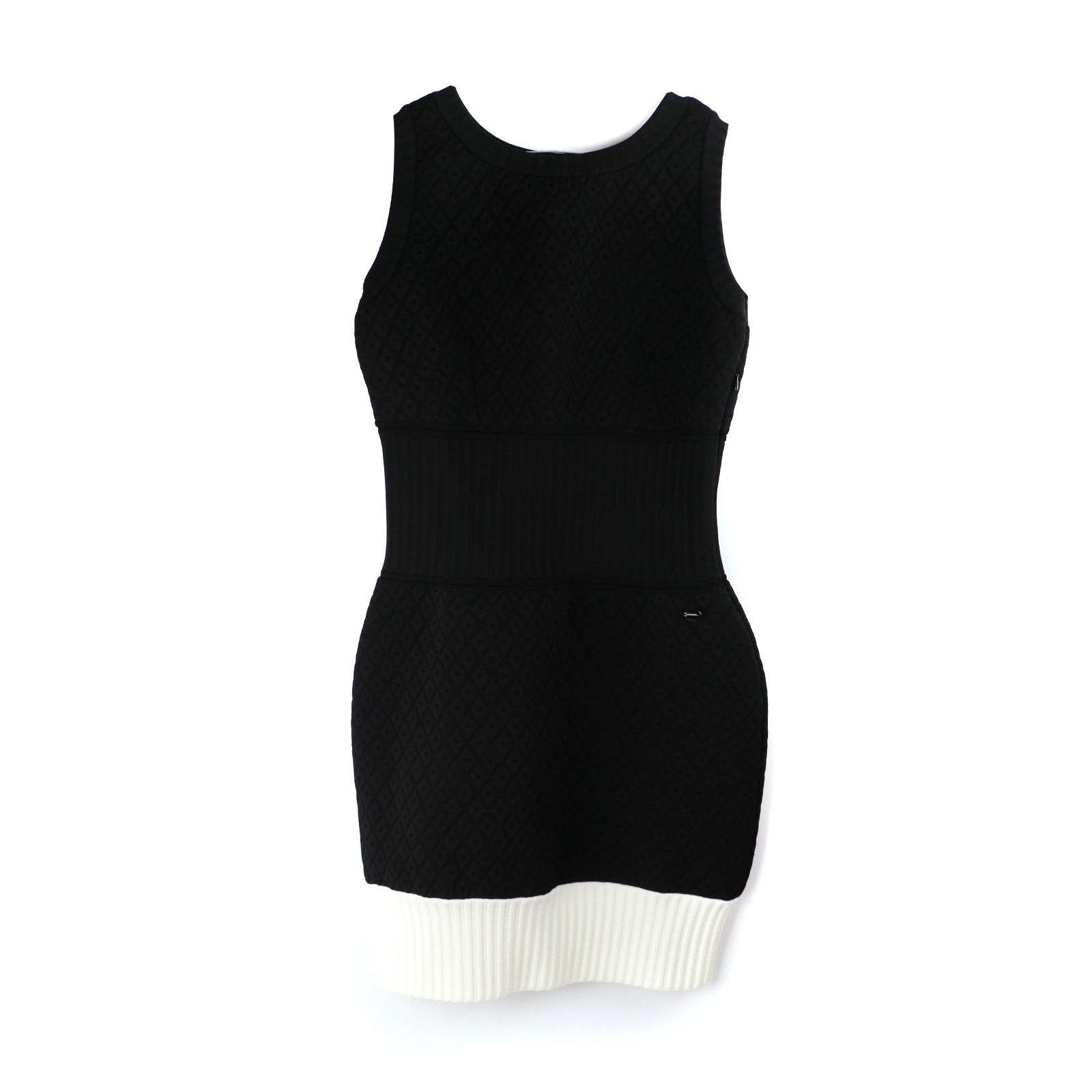 CHANEL - Robe noire et blanche (T44)