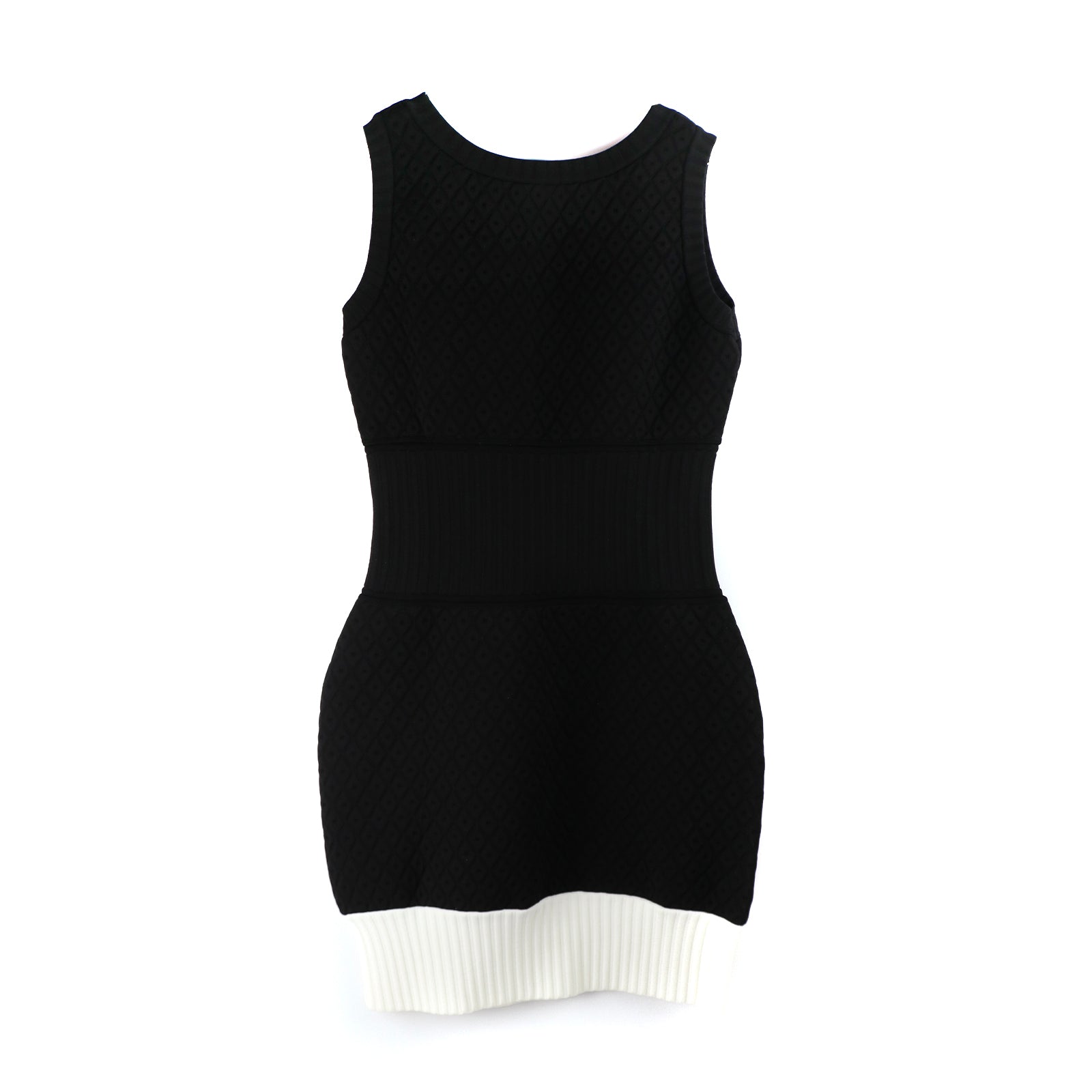 CHANEL - Robe noire et blanche (T44)