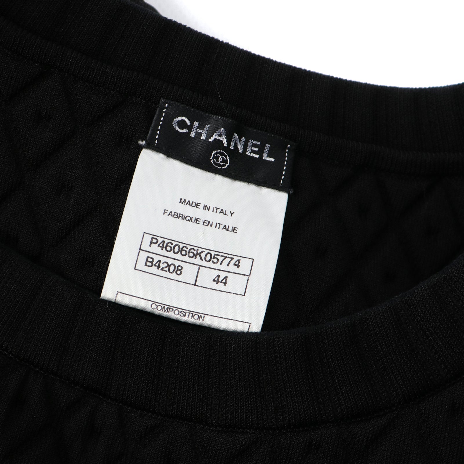 CHANEL - Robe noire et blanche (T44)