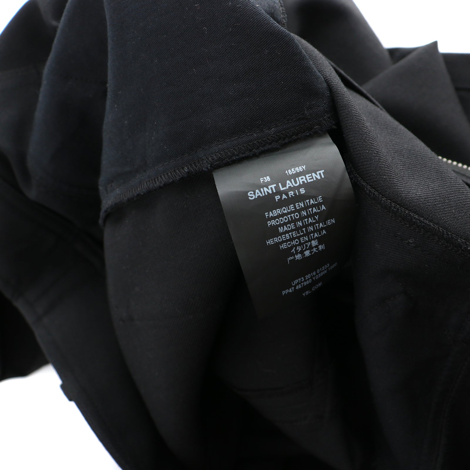 SAINT LAURENT - Pantalon en laine (T38)