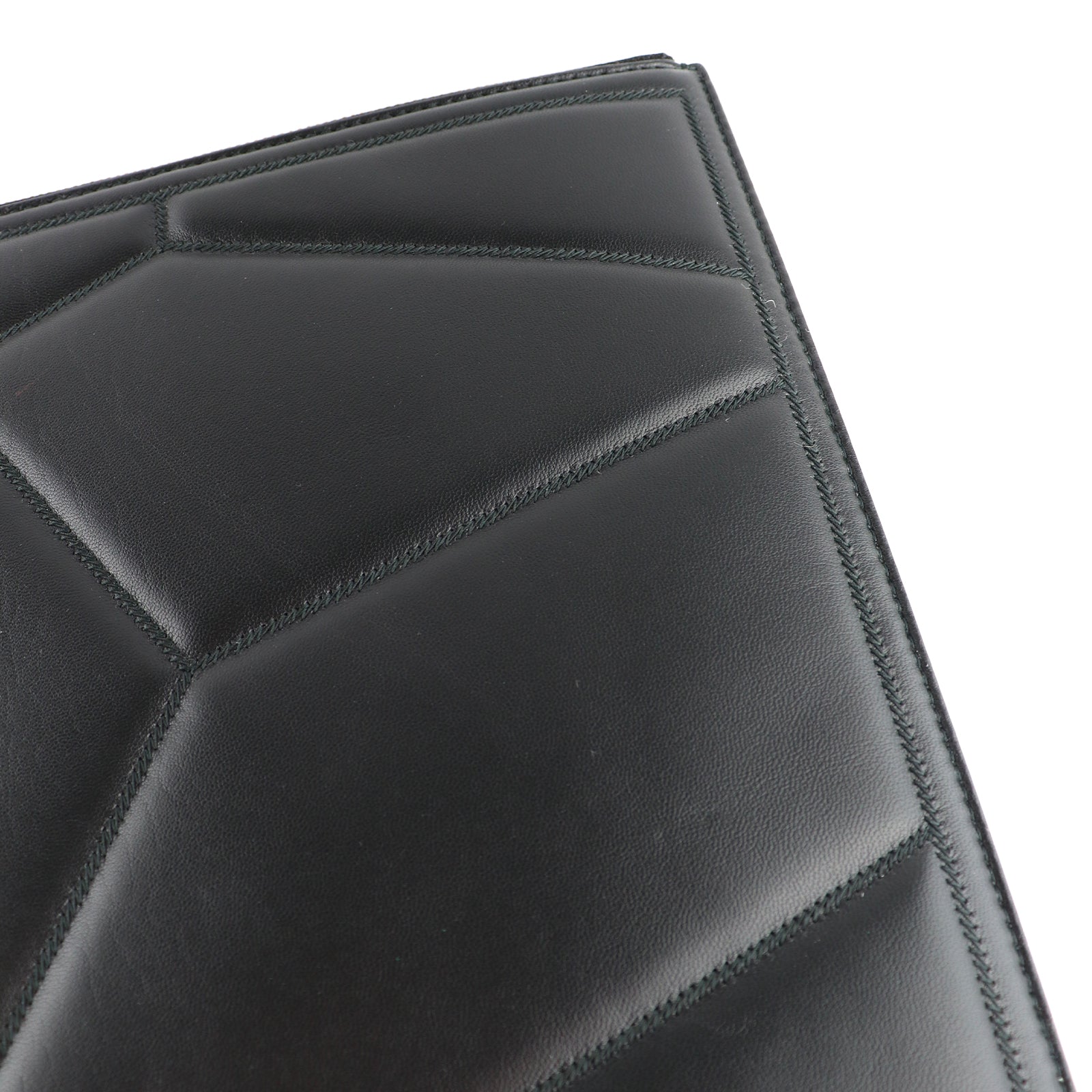 BULGARI - Pochette Serpenti en cuir noir