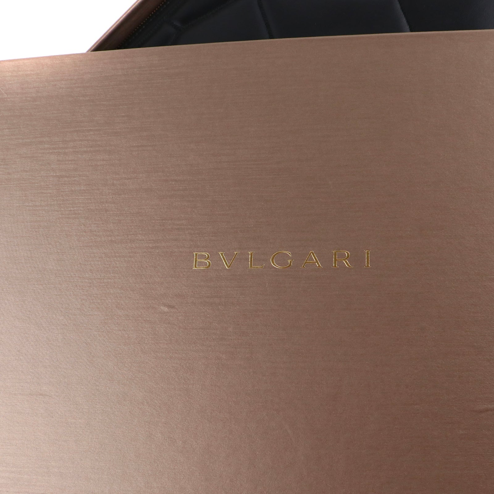BULGARI - Pochette Serpenti en cuir noir