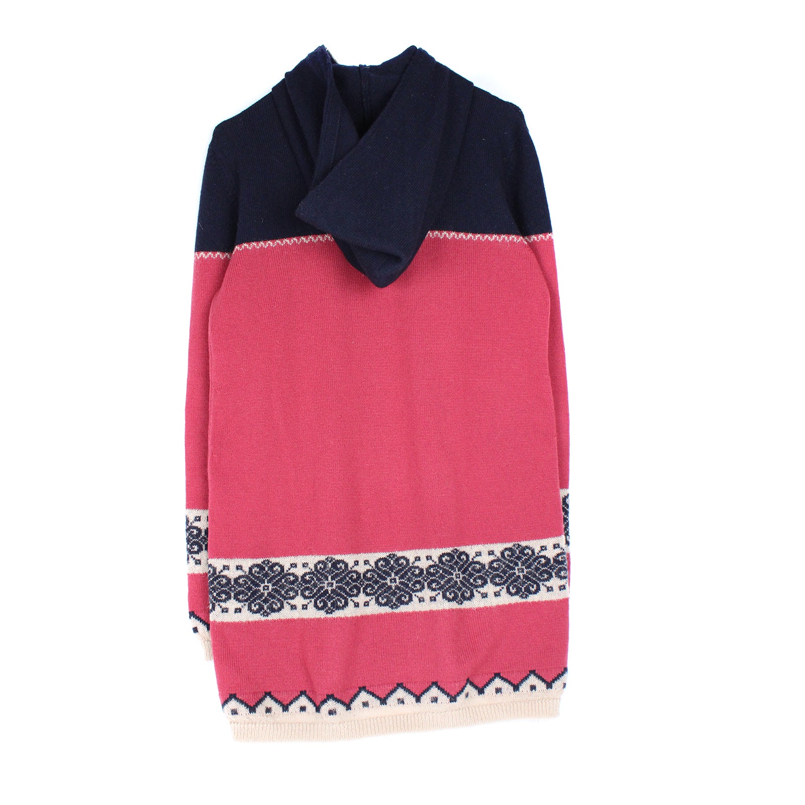 CHANEL - Pull long zippé en laine (T40)
