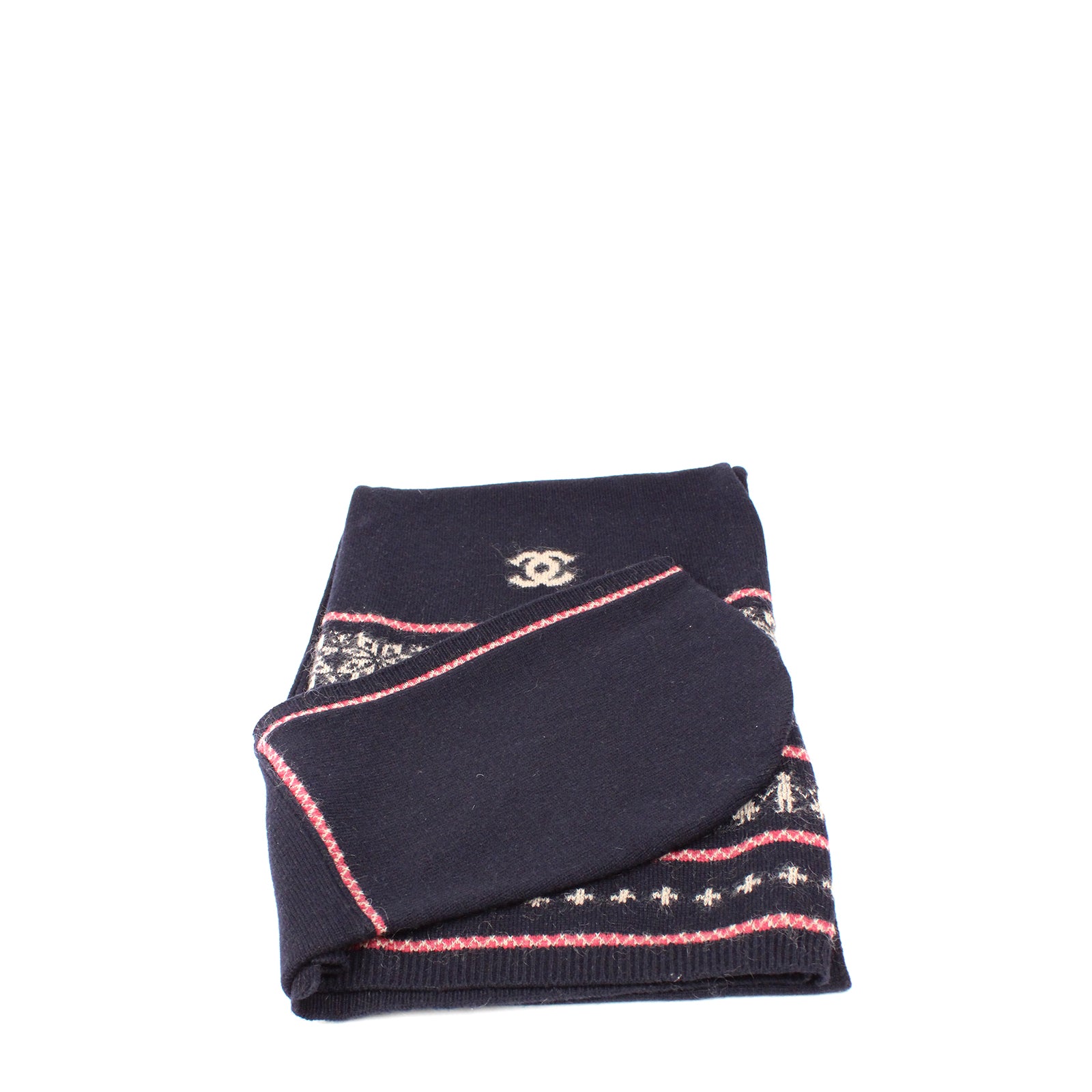 CHANEL - Pull long zippé en laine (T40)