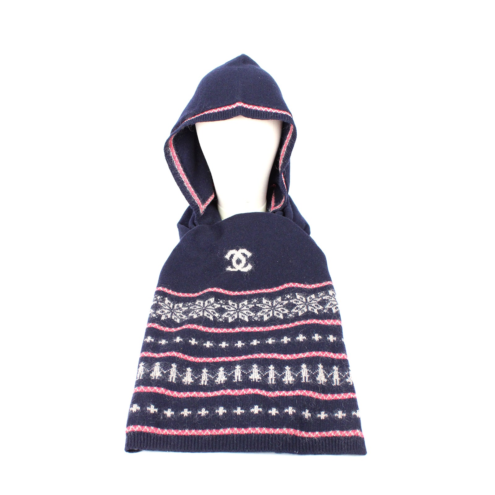 CHANEL - Pull long zippé en laine (T40)