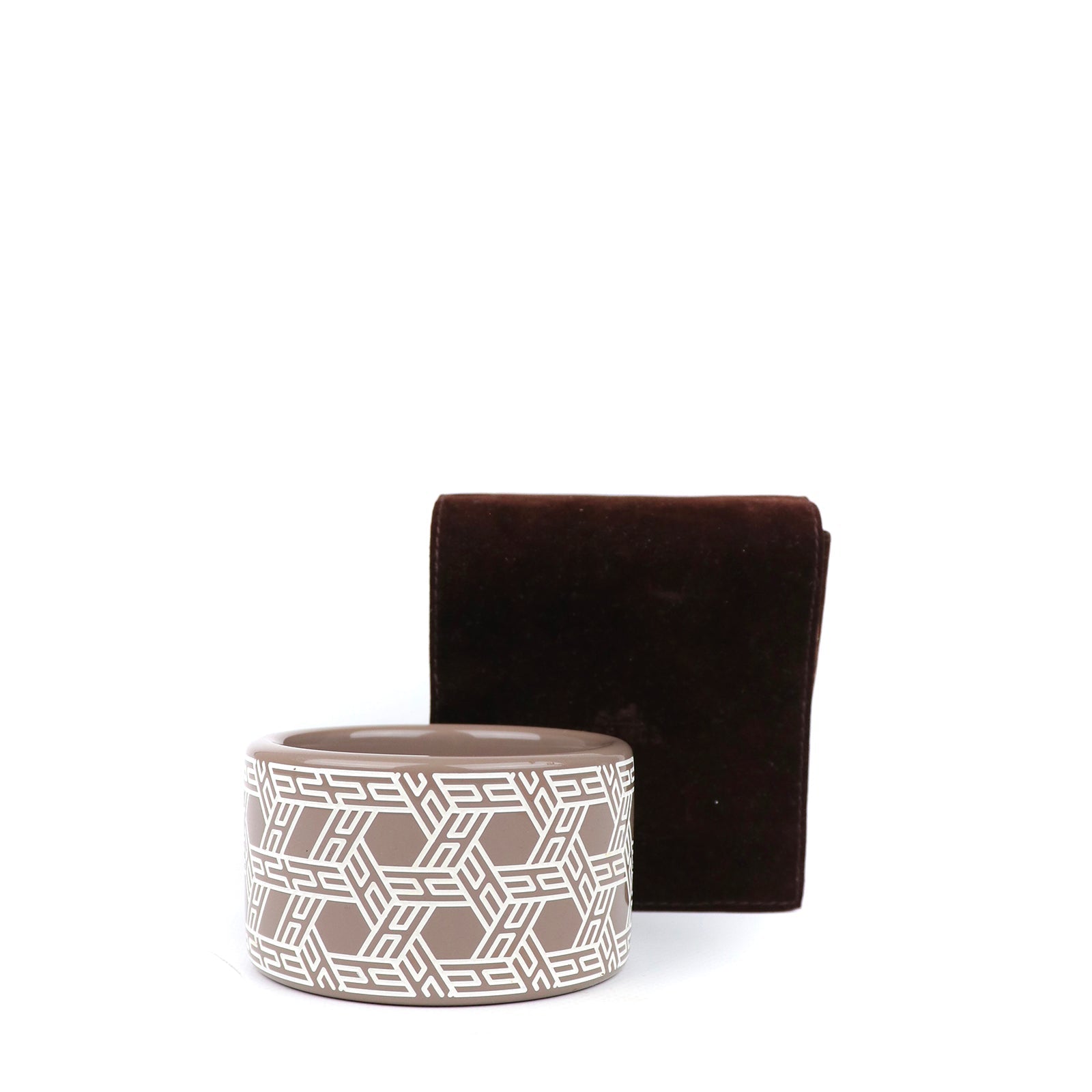 HERMÈS - Bracelet en bois laqué