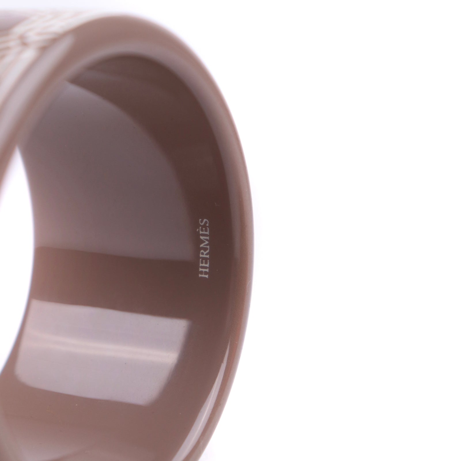 HERMÈS - Bracelet en bois laqué