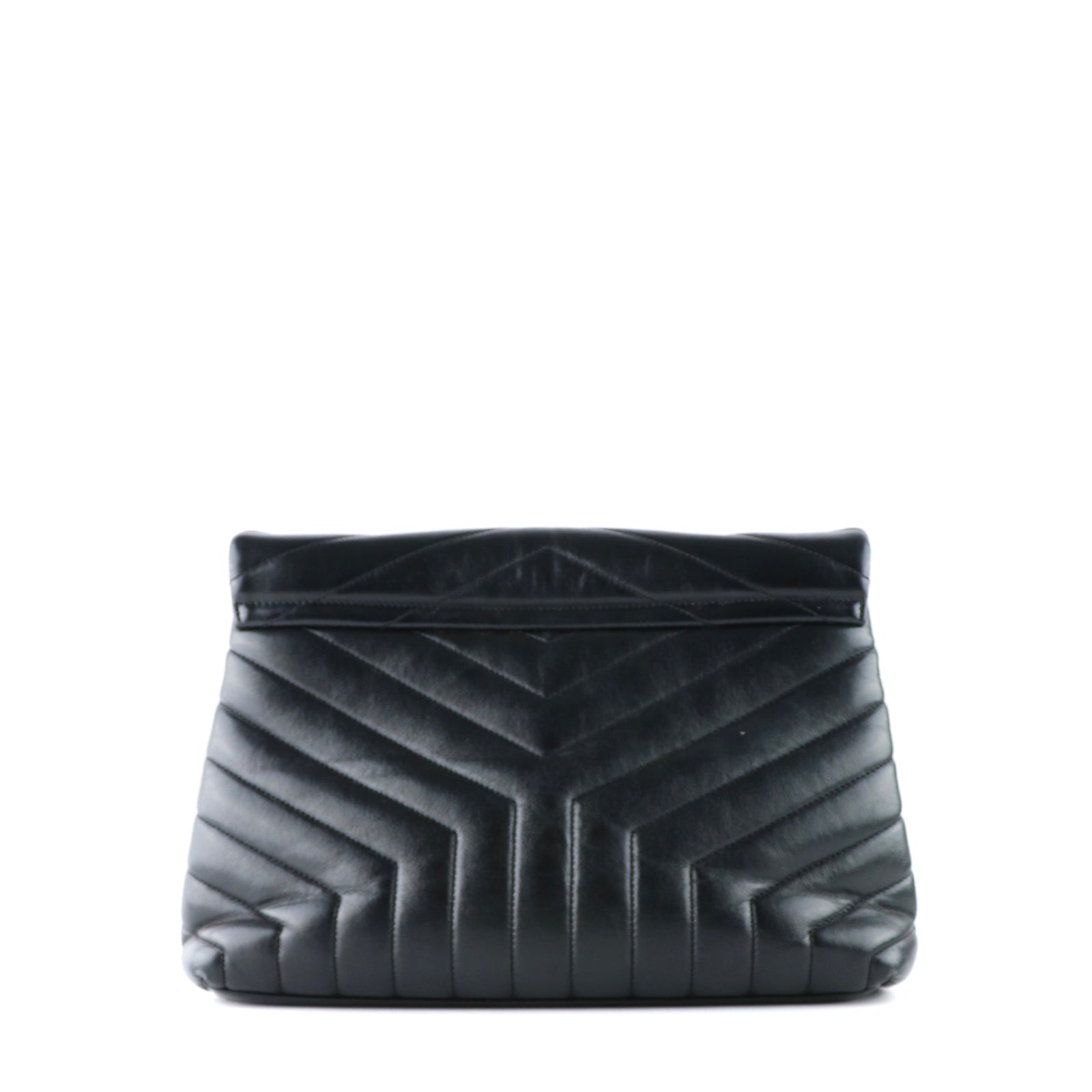 SAINT LAURENT - Loulou medium en cuir matelassé full black