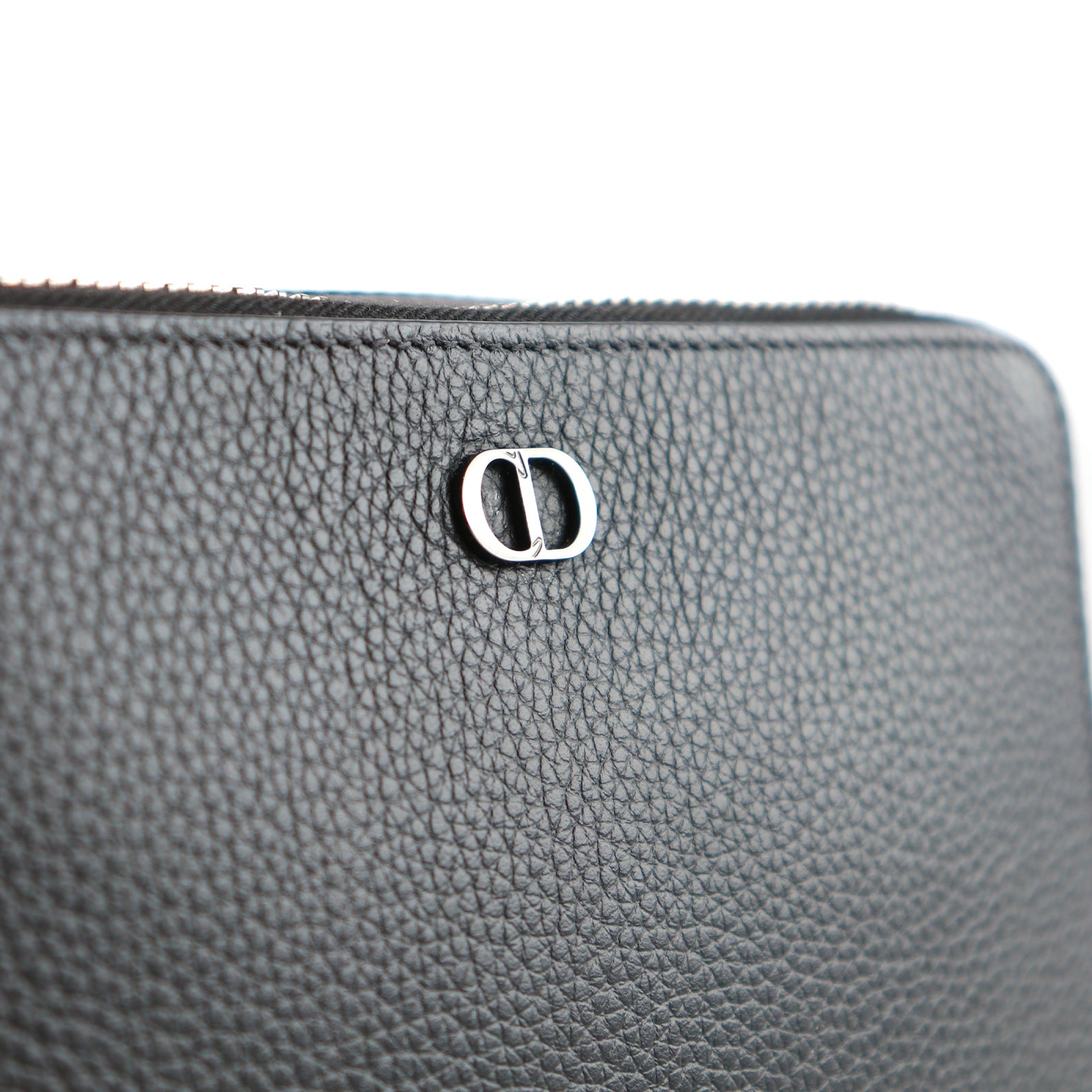 DIOR - Pochette CD Icon en cuir grainé noir