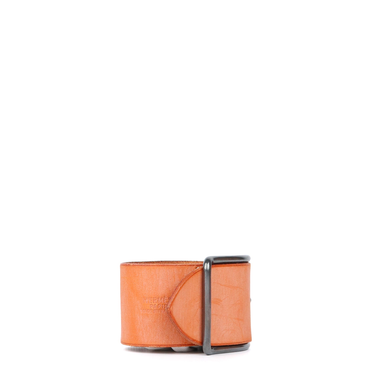 HERMÈS - Bracelet large en cuir