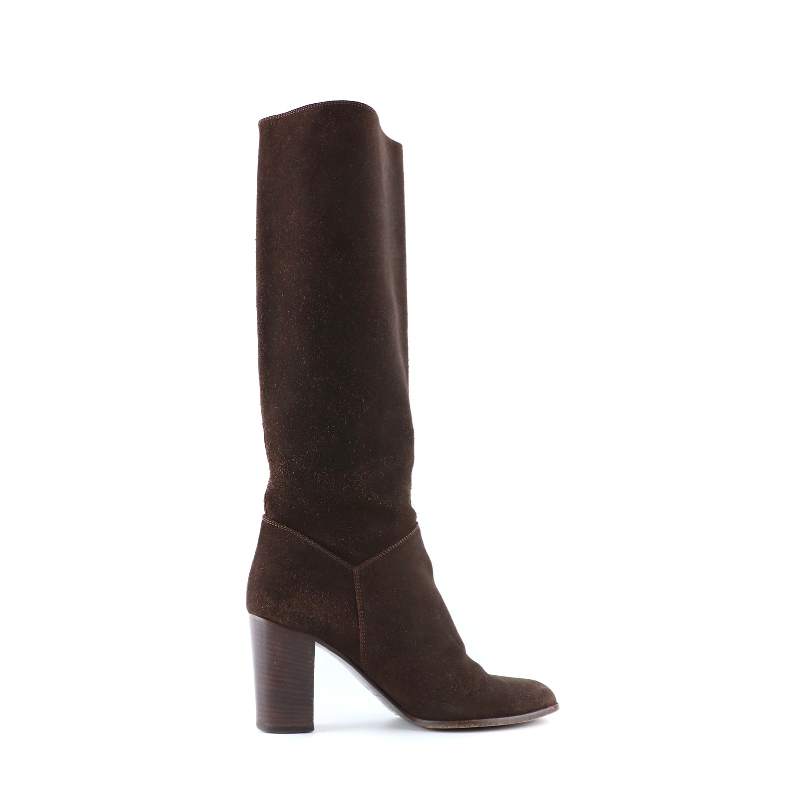 CHANEL - Long suede boots (T40)
