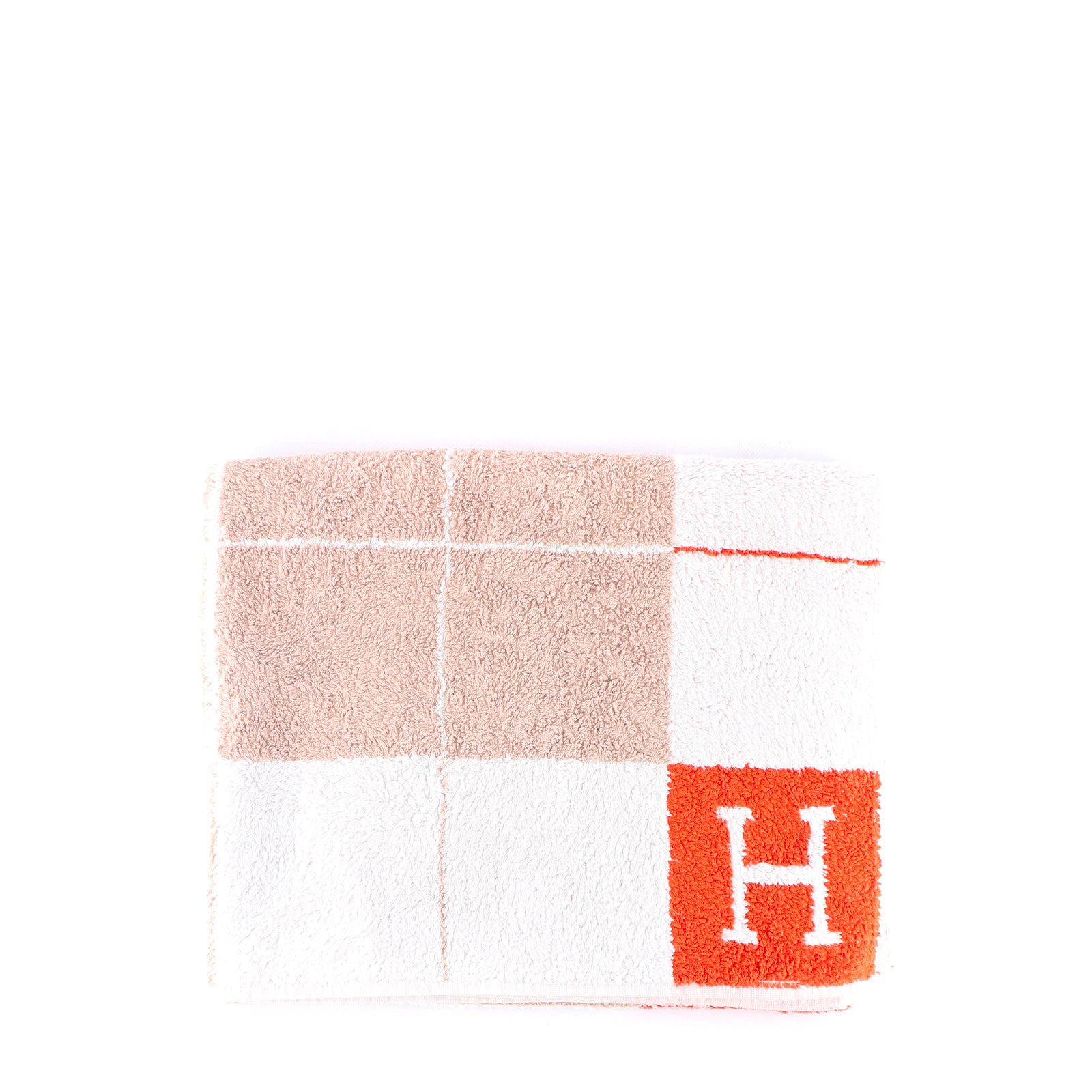 HERMÈS - Grande serviette en coton Avalon Sarcamande