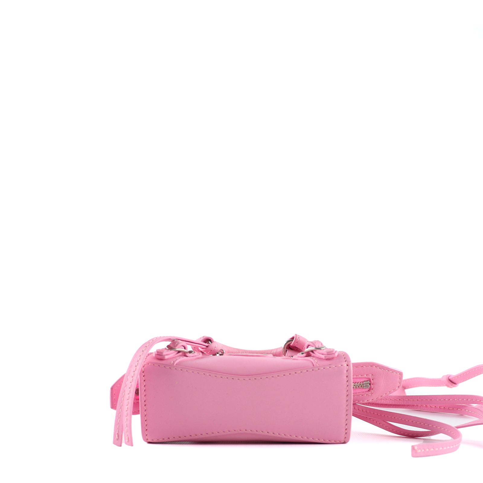 BALENCIAGA - Sac à bandoulière Neo Classic mini en cuir lisse rose