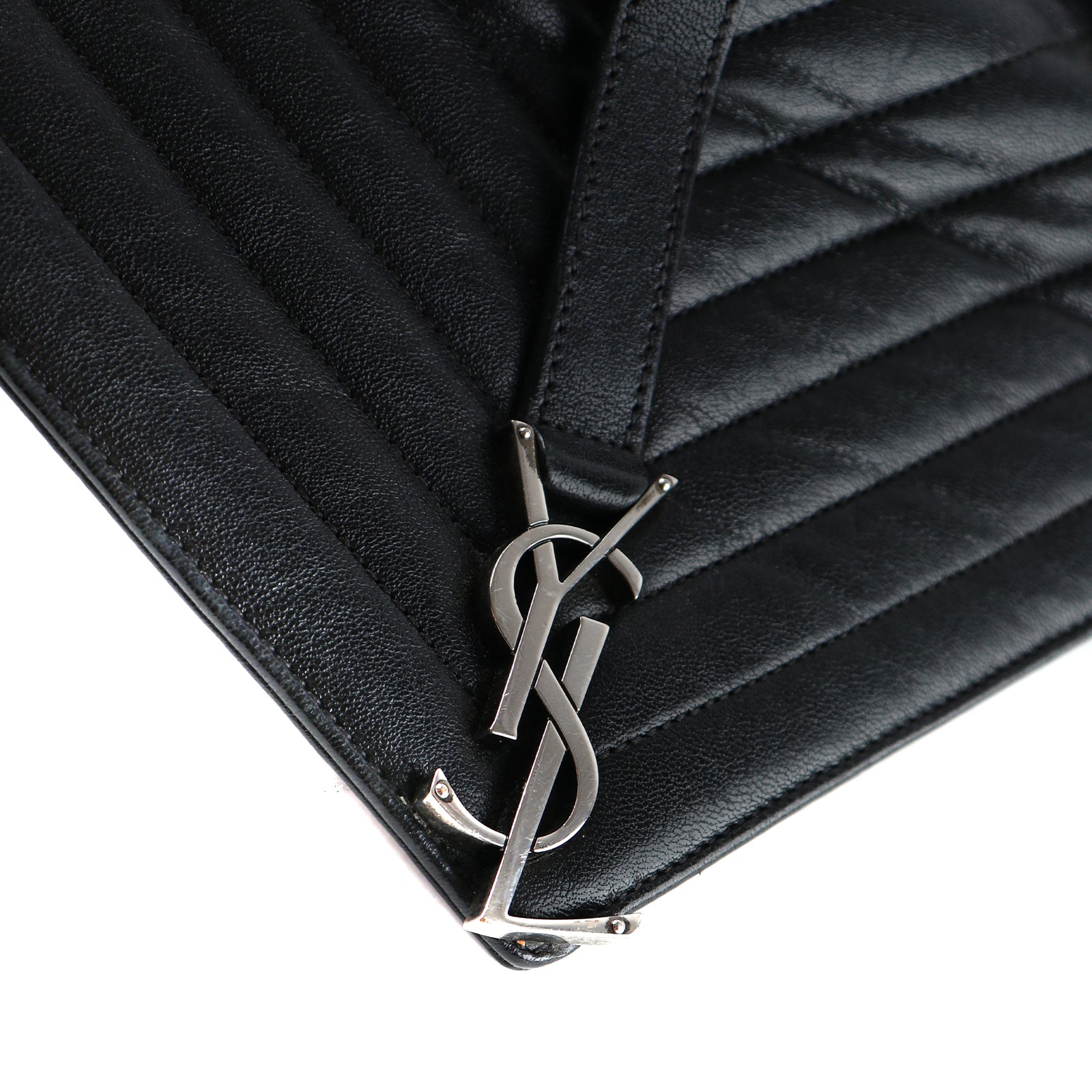 SAINT LAURENT - Sac à bandoulière Collège Medium en cuir noir