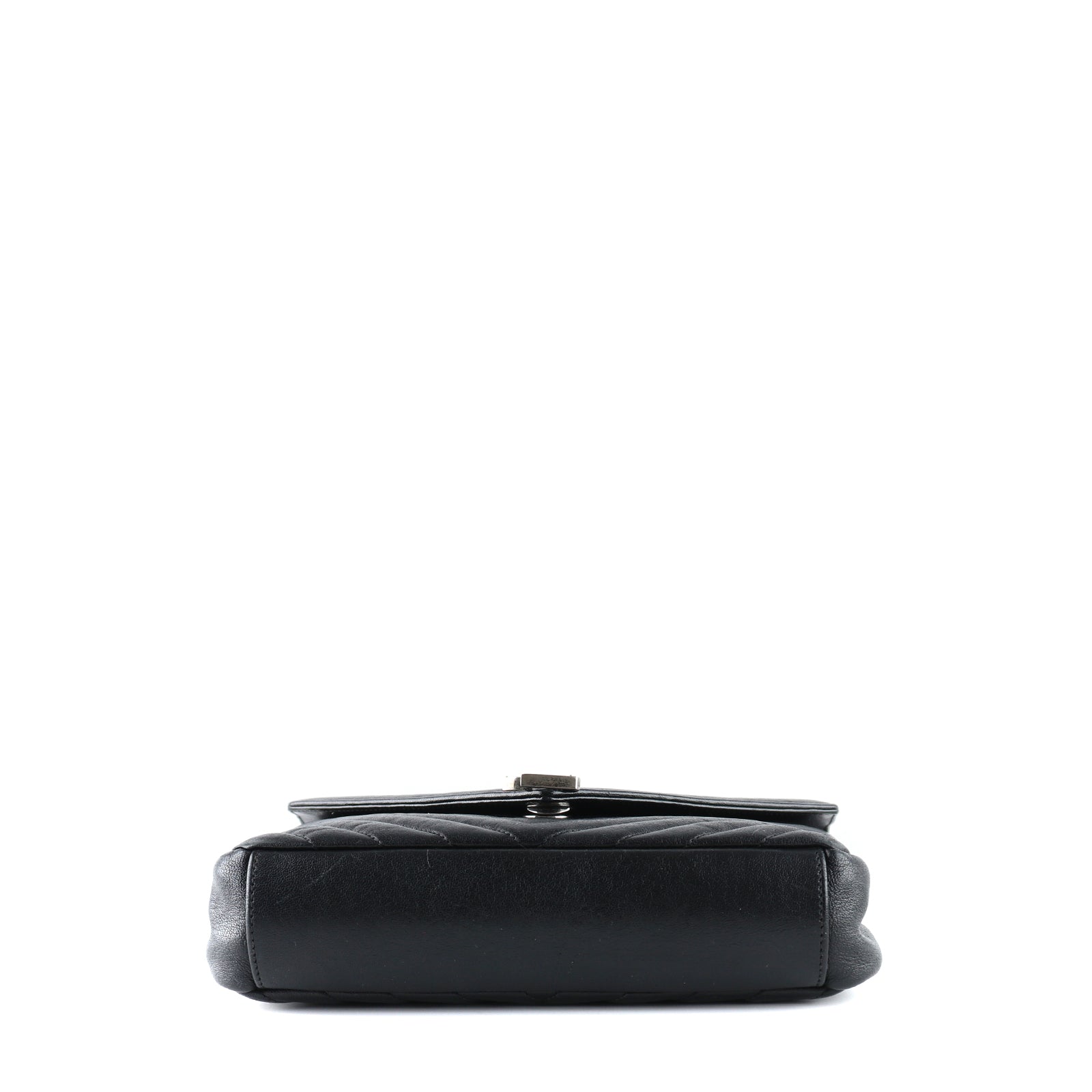 SAINT LAURENT - Sac à bandoulière Collège Medium en cuir noir