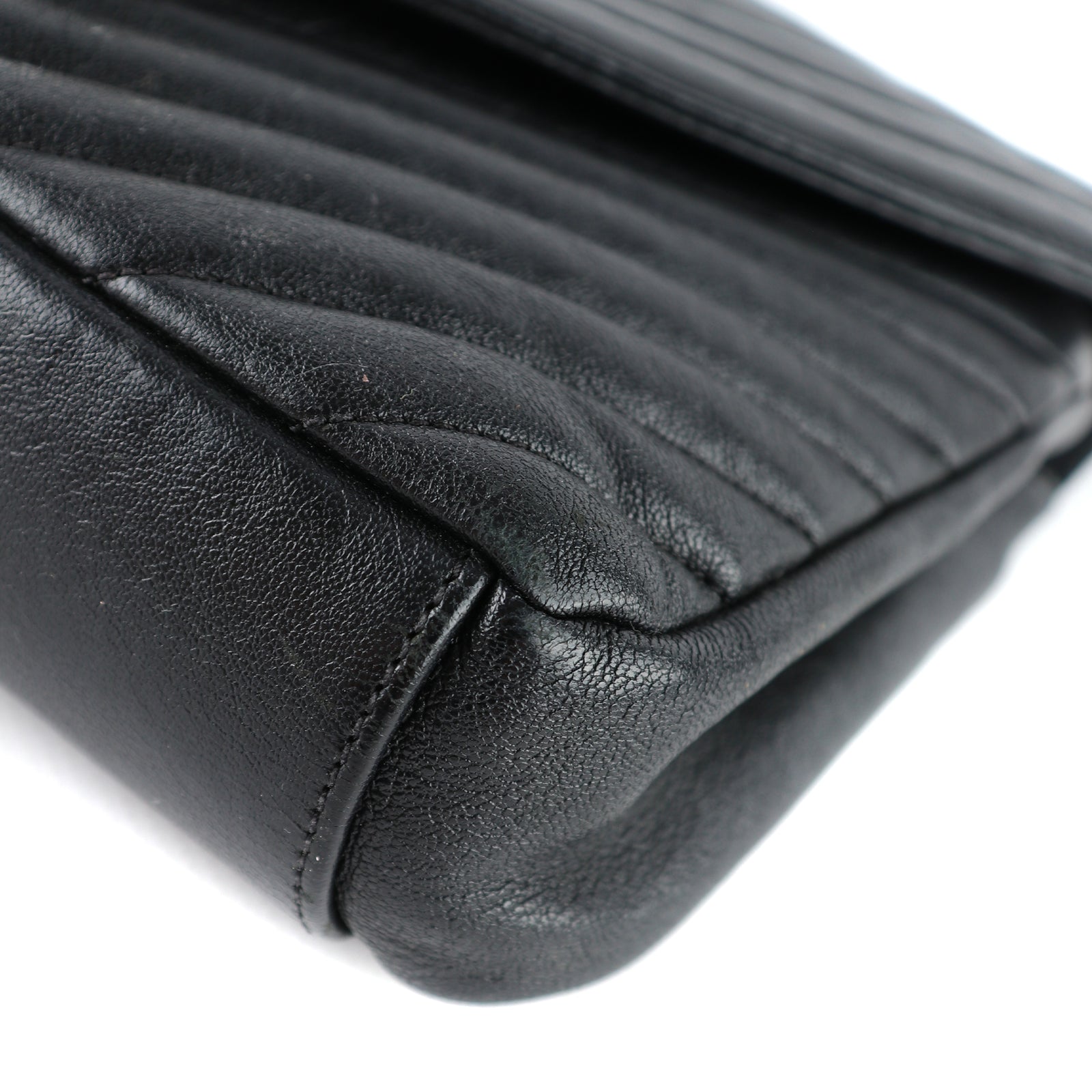 SAINT LAURENT - Sac à bandoulière Collège Medium en cuir noir