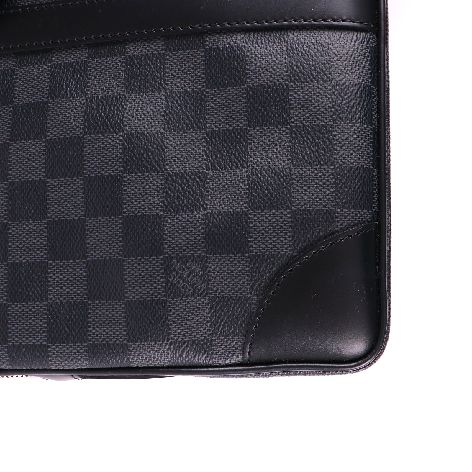 LOUIS VUITTON - Porte documents à damier graphite