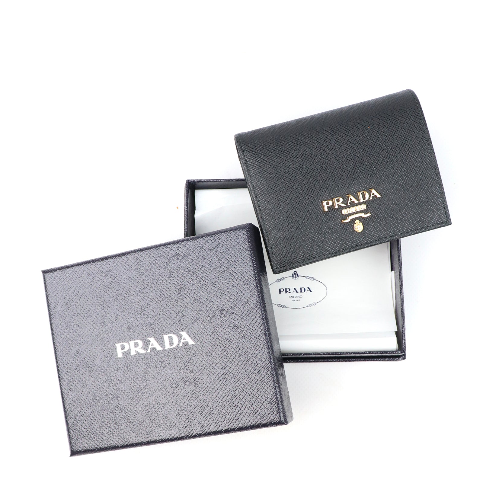PRADA - Portefeuille en cuir