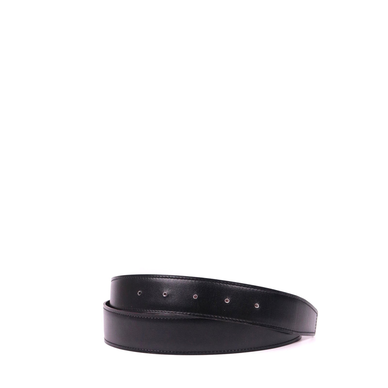 HERMÈS - Cuir de ceinture réversible 32mm (T75)