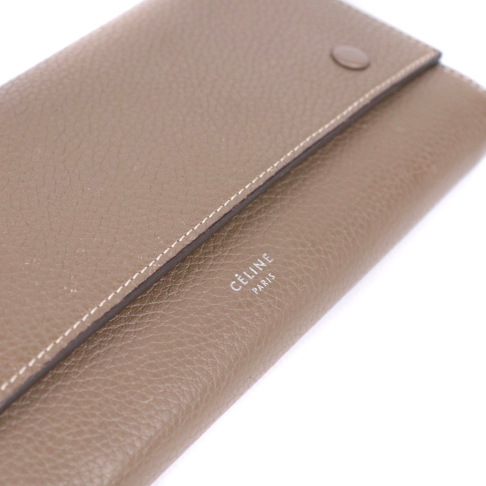 CELINE - Large wallet in grained calfskin
