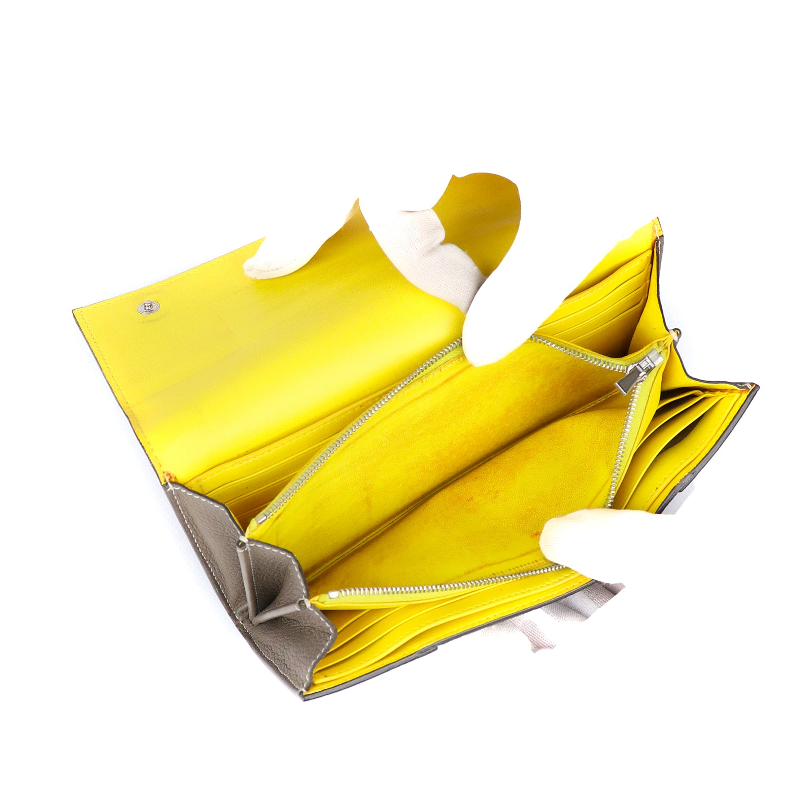 CELINE - Large wallet in grained calfskin